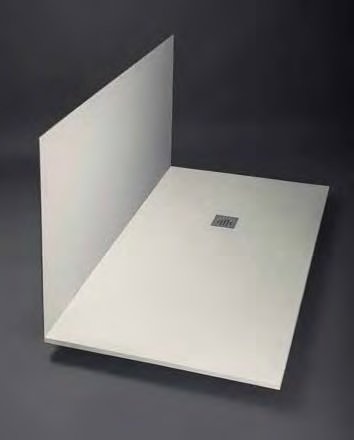 PANEL PLATO DUCHA ACRÍLICO 54 X 91-100 BLANCO (GROSOR 1 CM) - IBS